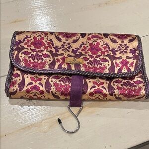 Modella Floral Cosmetic Bag in Purple and Pink